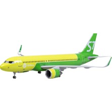 It-Sold 1/80 Ölçekli S7 Airlines Airbus A320 Neo Model Uçak