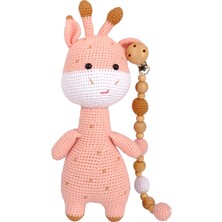 Anatoya Amigurumi Zürafa Kapi Set - Emzik Zinciri /oyuncak/diş Kaşıyıcı -Anatoya