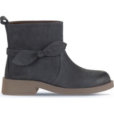 Bueno Shoes Gri Nubuk Kadın Topuklu Bot 01WD3904 01WD3904
