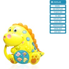 NillyToys Işıklı ve Müzikli Dinozor Bebek Piyanosu