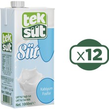 Teksüt Süt 1 Lt %1 Yağlı x 12 Adet