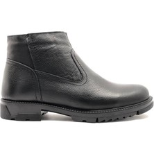 Sporactive Geppetto Hakiki Deri Içi Kürklü Erkek Siyah Bot 4249SAC