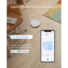 Ezviz RS2 Akıllı Robot Süpürge, Paspas ve Süpürme, Otomatik Paspas Takma ve Çıkarma (Ezviz Türkiye Garantili)