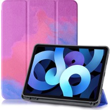 Forestl Digital Üç Katlı Desen Baskı Pu Deri Tpu iPad Air 11 (2024) AIR (2020) AIR (2022) STYLE B Tablet Kılıfı (Yurt Dışından)