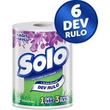 Solo Dev Rulo Kağıt Havlu 6'lı Set