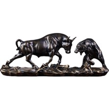 Kenann Ayı Ğa Heykeli Gerçekçi Sığır Heykelleri Ev Üstü Kitaplıır 28X8X11.5CM (Yurt Dışından)