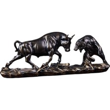 Kenann Ayı Ğa Heykeli Gerçekçi Sığır Heykelleri Ev Üstü Kitaplıır 28X8X11.5CM (Yurt Dışından)