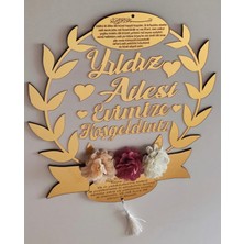 Mrc Hediye Sepeti Kapı Süsü Aynalı Pleksi Çok Şık (Kaliteli 1 Sınıf) Çiçekli Kişiye Özel