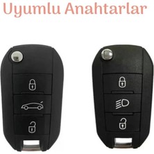 Şenyıldız Aksesuar Peugeot 3008 208 308 508 Rifter Silikon Anahtar Kılıfı 2.resime Bakınız Lütfen