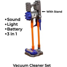 NeUygun Vacuum Cleaner Pilli Kablosuz Oyuncak Dikey Standlı Elektrik Süpürgesi Standlı