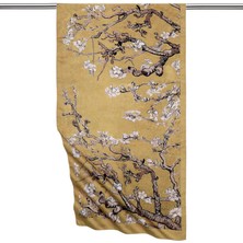 Gold Badem Çiçeği Ipeksi Fular