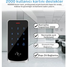 Sonex Şifreli Kapı Kilidi - Dijital Tuş Takımlı Rfıd 125KHZ Erişim Kontrol Cihazı - 2000 Kullanıcı - IP67