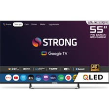 Strong MT55EG8000QF 55" 140 Ekran 4K Ultra Hd Dahili Uydu Alıcılı QLED Google Tv