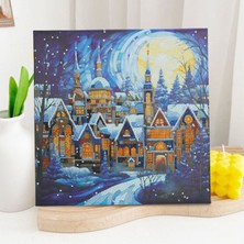 Elka 5d Elmas Taş Işleme Kiti 30X30 cm Noel Gece Işıkları Desen