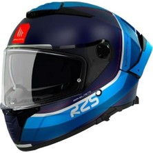 Mt Kask Full Face Thunder 4 Sv R25 C7 Mat Siyah-Mavi