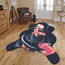 Miraxx Dekoratif, 3D Baskılı  Özel Tasarım, Lazer Kesim, Ince, Kaymaz Taban Halı