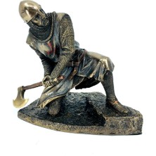 Baltalı Tapınak Şövalyesi Heykel Biblo Dekor