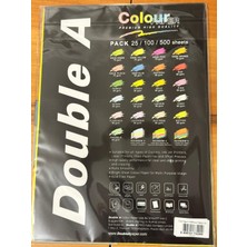 Double A 75 gr 1 Paket 25 Adet Renk Fosforlu Sarı