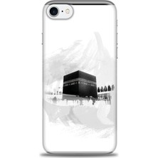 iPhone Se 2020 Kılıf Hd Baskılı - Kabe-I Münevvere + 9h Nano Ekran Koruyucu