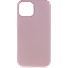 noktaks - Apple iPhone 13 Mini - Kılıf Mat Soft Premier Silikon Kapak - Rose Gold - T18530