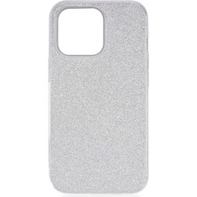 noktaks - Apple iPhone 13 Pro - Kılıf Simli Koruyucu Shining Silikon - Gri - T18861