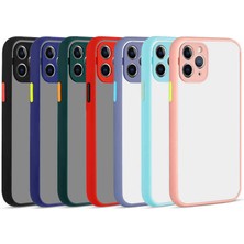 Kilifone - iPhone 11 Pro - Kılıf Arkası Buzlu Renkli Düğmeli Hux Kapak