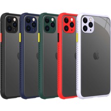 noktaks - Apple iPhone 11 Pro Max - Kılıf ​​Arkası Şeffaf Sert Kaff Kapak - Lacivert