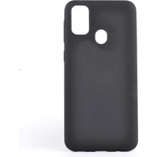 kilifone - Samsung Galaxy M21 - Kılıf Mat Soft Premier Silikon Kapak - Siyah - T14573