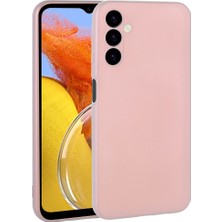 noktaks - Samsung Galaxy M14 - Kılıf Mat Soft Premier Silikon Kapak - Rose Gold - T26879
