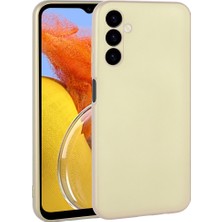 noktaks - Samsung Galaxy M14 - Kılıf Mat Soft Premier Silikon Kapak - Gold - T26879
