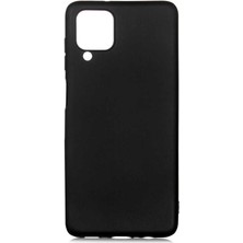 noktaks - Samsung Galaxy M12 - Kılıf Mat Soft Premier Silikon Kapak - Siyah - T17005