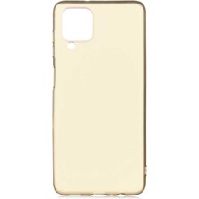 noktaks - Samsung Galaxy M12 - Kılıf Mat Soft Premier Silikon Kapak - Gold - T17005