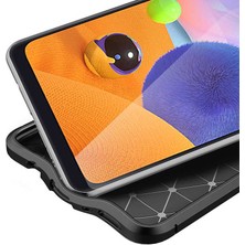 Kilifone - Galaxy M11 - Kılıf Deri Görünümlü Auto Focus Karbon Niss Silikon Kapak