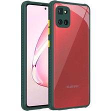 Kilifone - Galaxy A81 (Note 10 Lite) - Kılıf ​​kenarları Tırtıklı Renkli Düğmeli Kaff Kapak