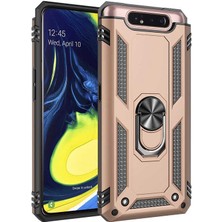 Kilifone - Galaxy A80 - Kılıf Yüzüklü Çift Katman Zırh Tank Vega Kapak