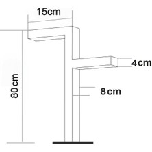 Quark Lighting Özel Reflektörlü Bollard Aydınlatma Antrasit BL101