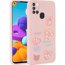 Kilifone - Galaxy A21S - Kılıf Kabartma Figürlü Parlak Toys Silikon Kapak