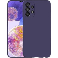 kilifone - Samsung Galaxy A23 - Kılıf Mat Soft Premier Silikon Kapak - Lacivert - T21890