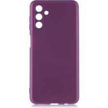 noktaks - Samsung Galaxy A13 5G - Kılıf Mat Soft Premier Silikon Kapak - Mürdüm - T19695