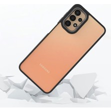 Kilifone - Galaxy A13 4g - Kılıf Arkası Şeffaf Kamera Çevresi Parlak Zıt Renkli Flora Kapak