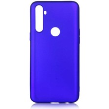 noktaks - Realme C3 - Kılıf Mat Soft Premier Silikon Kapak - Saks Mavi - T12776