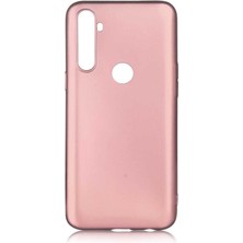 noktaks - Realme C3 - Kılıf Mat Soft Premier Silikon Kapak - Rose Gold - T12776