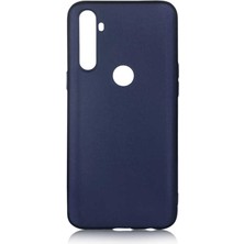 kilifone - Realme C3 - Kılıf Mat Soft Premier Silikon Kapak - Lacivert - T12776