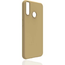 noktaks - General Mobile GM 10 - Kılıf Mat Soft Esnek Biye Silikon - Gold - T14006