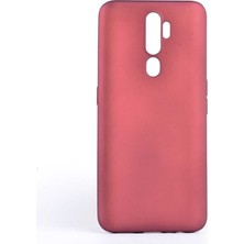 kilifone - Oppo A9 2020 - Kılıf Mat Soft Premier Silikon Kapak - Mürdüm - T13616