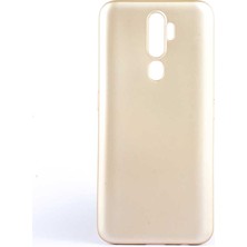 noktaks - Oppo A9 2020 - Kılıf Mat Soft Premier Silikon Kapak - Gold - T13616