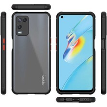 Kilifone - Oppo A54 4g - Kılıf ​​kenarları Tırtıklı Renkli Düğmeli Kaff Kapak