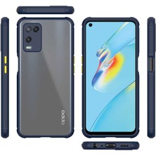 Kilifone - Oppo A54 4g - Kılıf ​​kenarları Tırtıklı Renkli Düğmeli Kaff Kapak