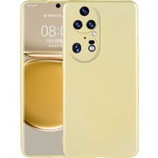 kilifone - Huawei P50 Pro - Kılıf Mat Soft Premier Silikon Kapak - Gold - T21957