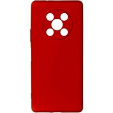 kilifone - Huawei Nova Y90 - Kılıf Mat Soft Esnek Biye Silikon - Kırmızı - T23819
